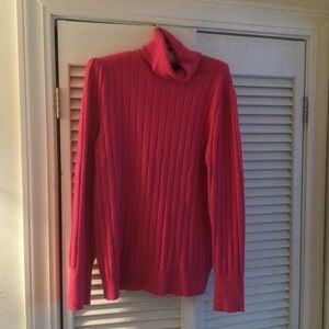 Talbots Pink Turtleneck Sweater L